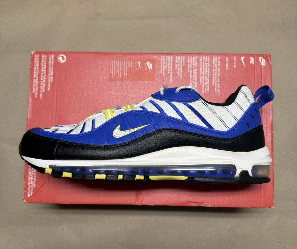 Nike Nike Air Max 98 men’s size 14 running shoe Rare NEW! Size US 14 / EU 47 - 1 Thumbnail