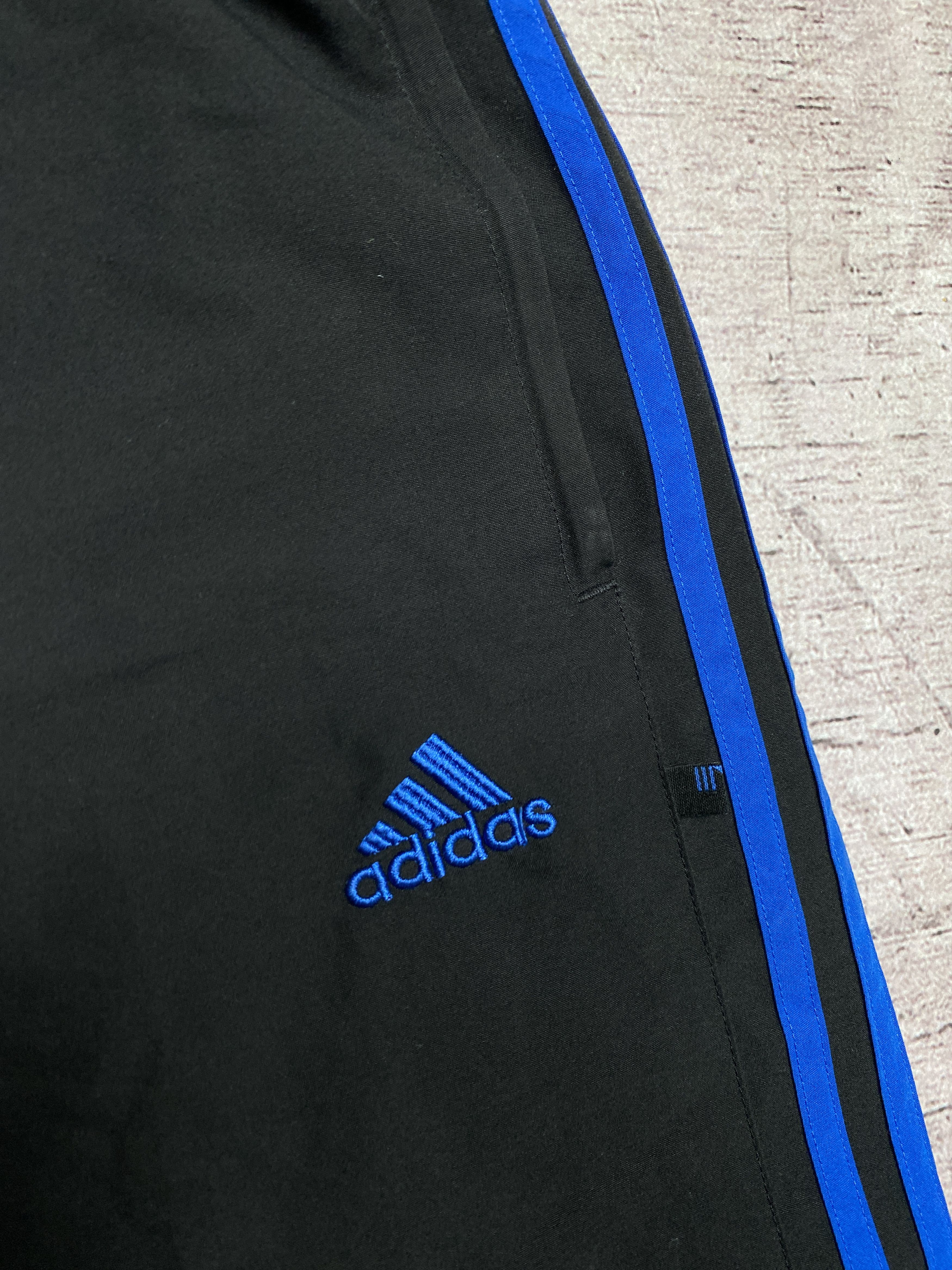 Adidas × Vintage Adidas Vintage Mens Nylon Track Pants Drill Y2K Size US 30 / EU 46 - 3 Thumbnail