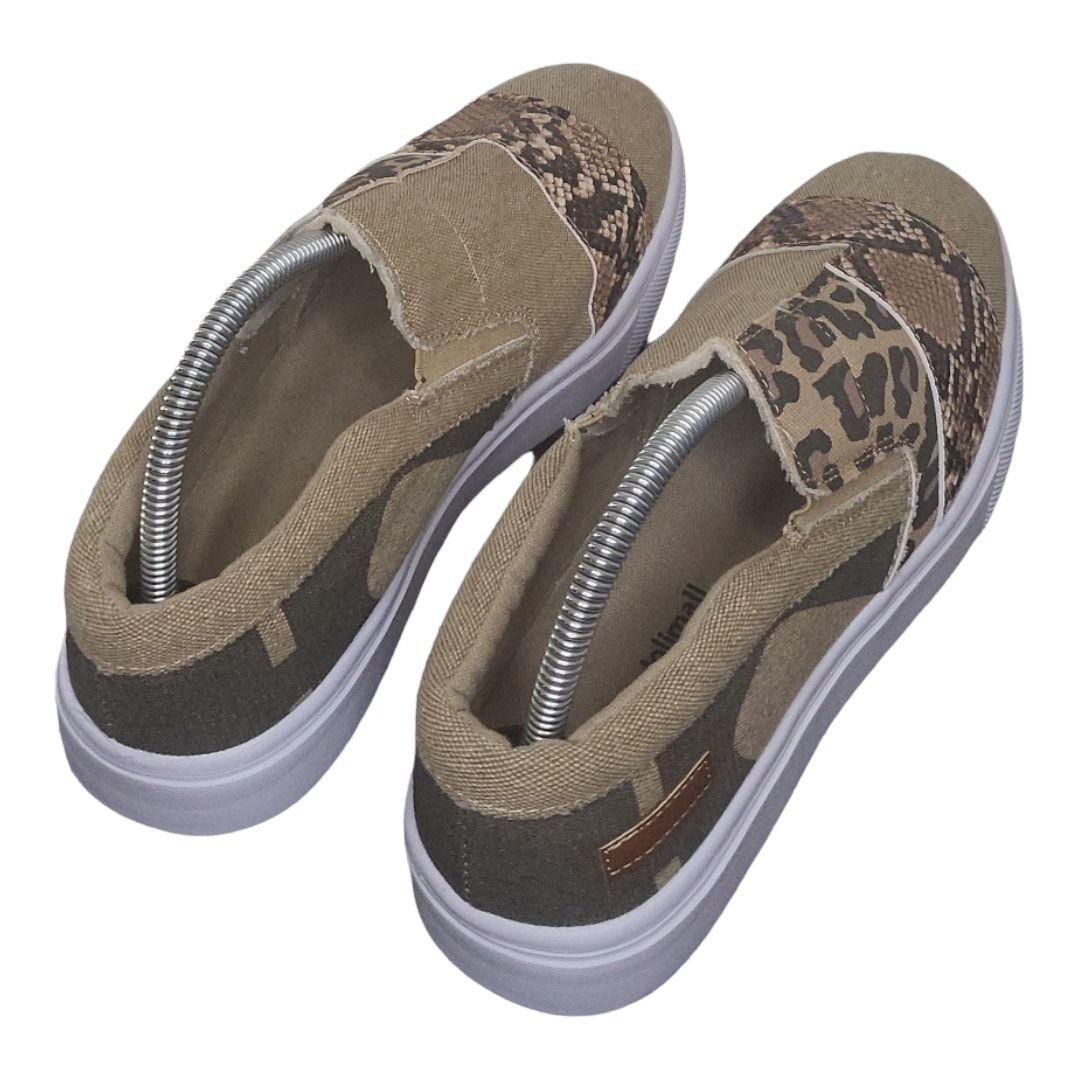 Other Jolimall Snakeskin Sneakers Women Sz 10 Platform Camo Low Sl Size US 10 / IT 40 - 4 Thumbnail