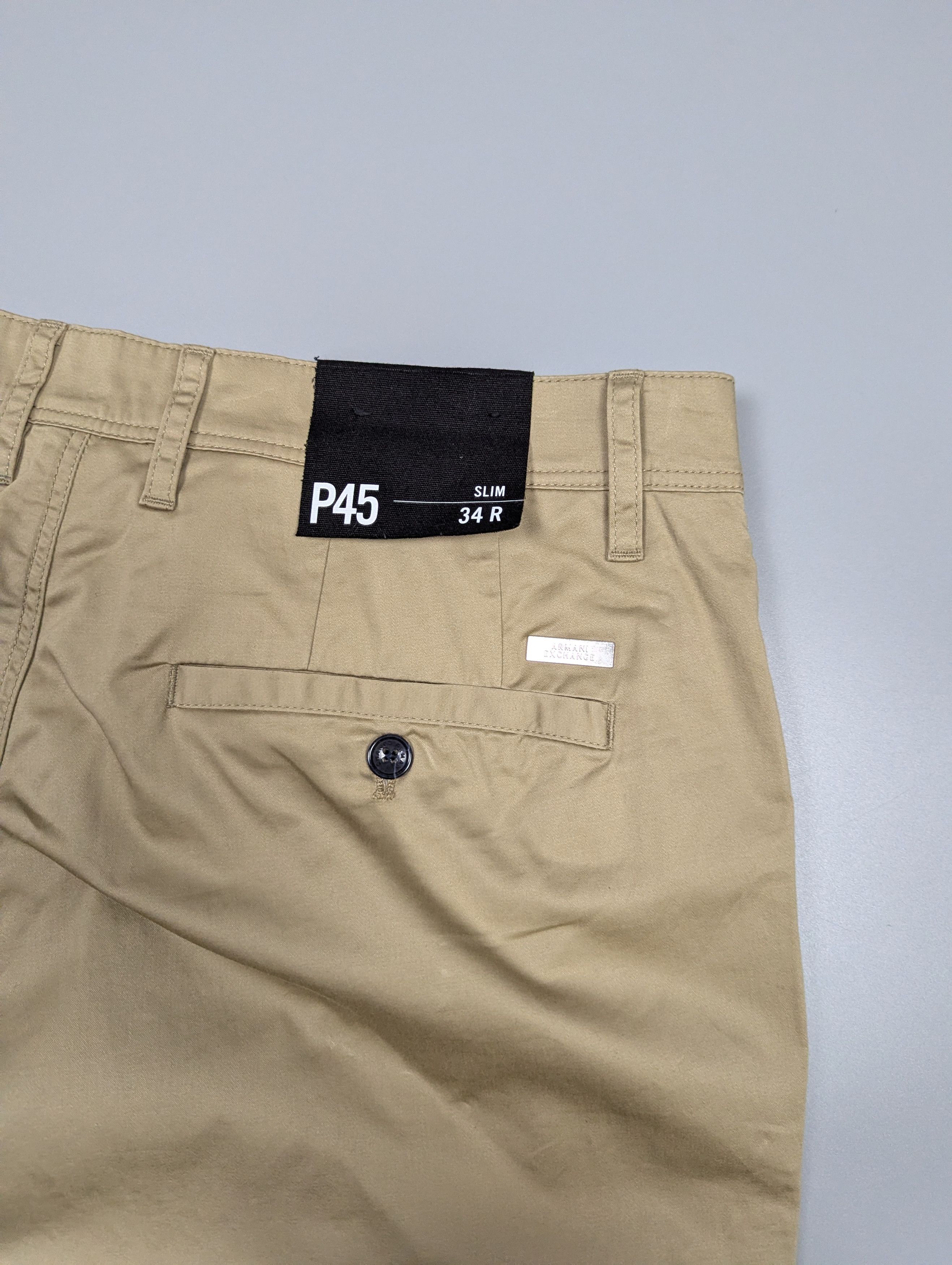 Armani Exchange New Armani Exchange Men's Slim Fit Chinos Beige Pants Size US 34 / EU 50 - 19 Thumbnail