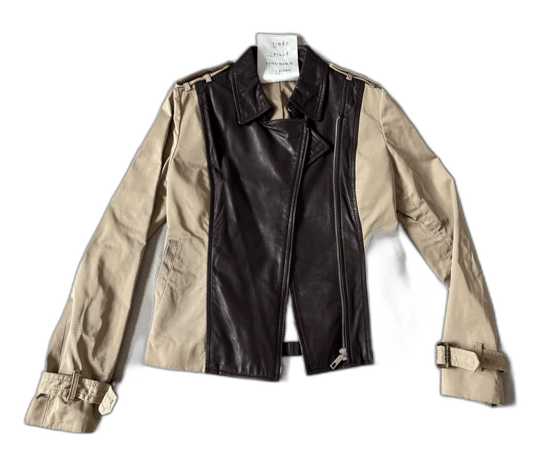 Yohji Yamamoto Vintage Designer Patchwork Leather Windbreaker Jacket-2506 Size L / US 10 / IT 46 - 1 Thumbnail