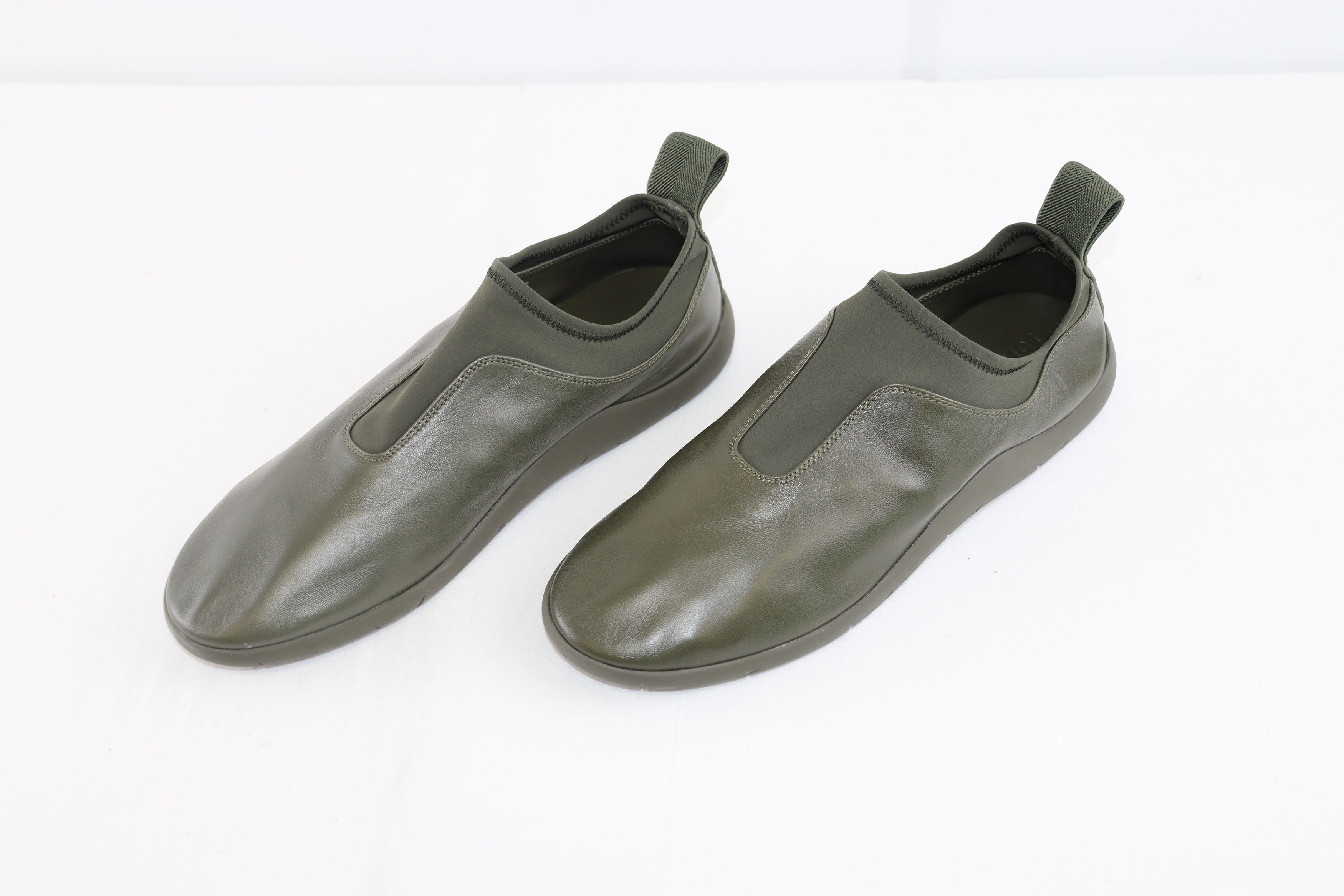 Bottega Veneta o1rshd1 Lagoon Nappa/Antares Fabric Sneakers in Seaweed Size US 8 / EU 41 - 6 Thumbnail