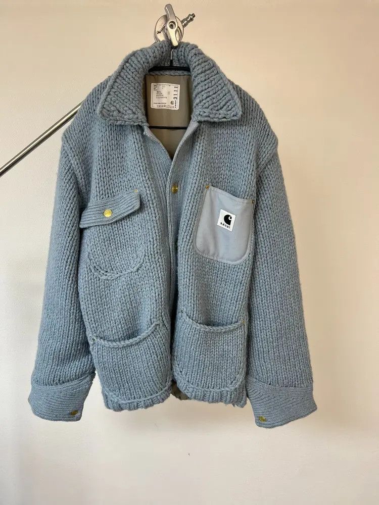 Carhartt × Sacai Sz 3 Sacai x Carhartt WIP Knitwear Jacket Size US L / EU 52-54 / 3 - 1 Thumbnail