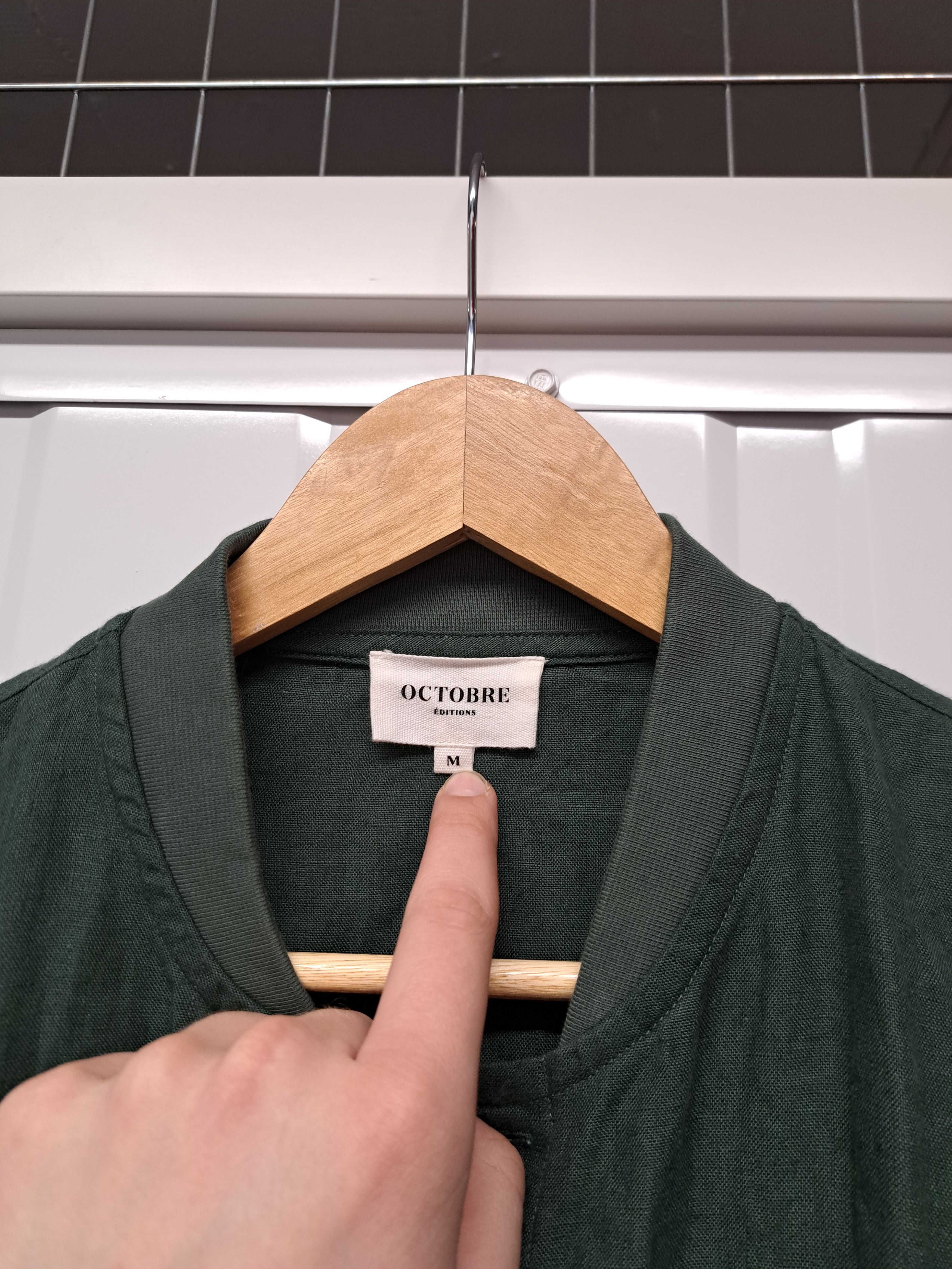 Other Octobre Editions 100% Linen Button Bomber Jacket Old Money Size US M / EU 48-50 / 2 - 5 Thumbnail