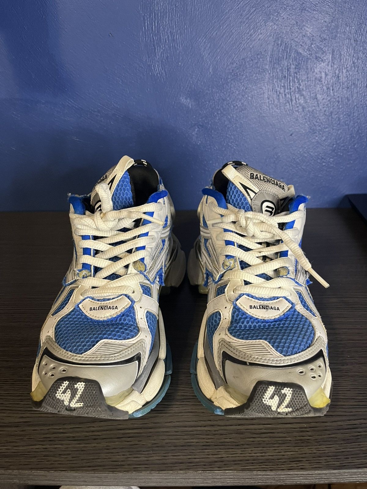 Balenciaga Balenciaga Runners Blue Size US 9 / EU 42 - 1 Thumbnail