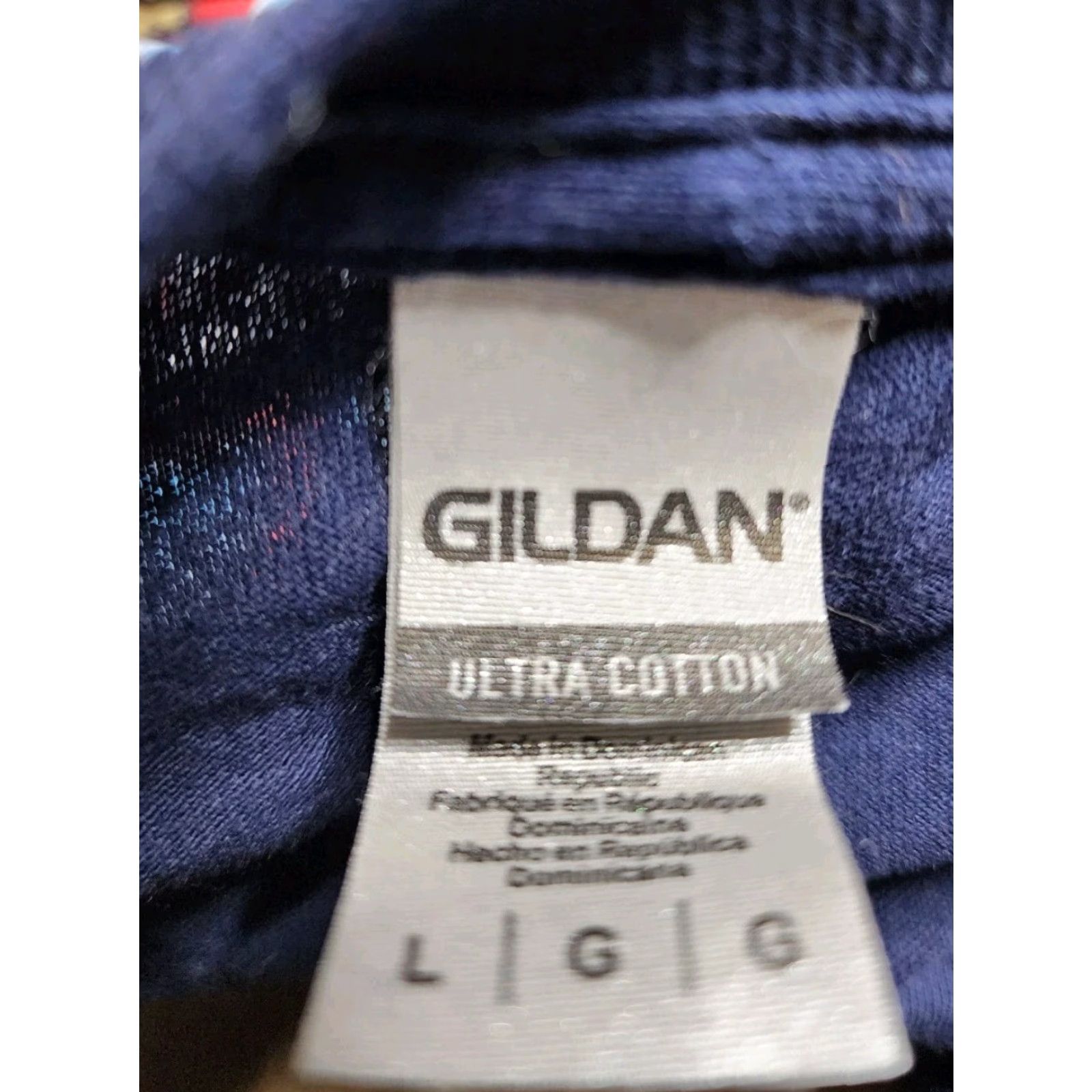 Gildan Vintage Gildan Men's Large Blue Coastland Photography Outer Banks NC Map Graphic T-Shirt, Classic Style Size US L / EU 52-54 / 3 - 6 Thumbnail