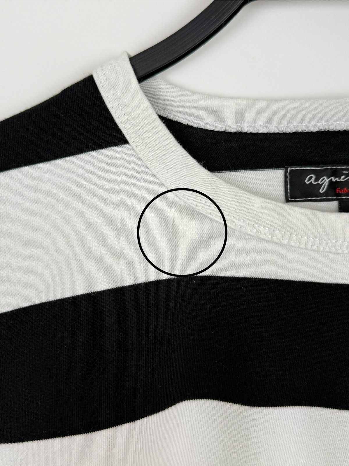 agnes b. Agnes B. Black White Stripe Border Long Sleeve Shirt 3 Size M / US 6-8 / IT 42-44 - 3 Thumbnail