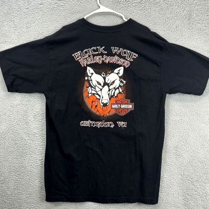 Harley Davidson Harley-Davidson T-Shirt Mens XL Black Graphic Print Short Sleeve Crew Neck Logo Tee Size US XL / EU 56 / 4 - 2 Thumbnail