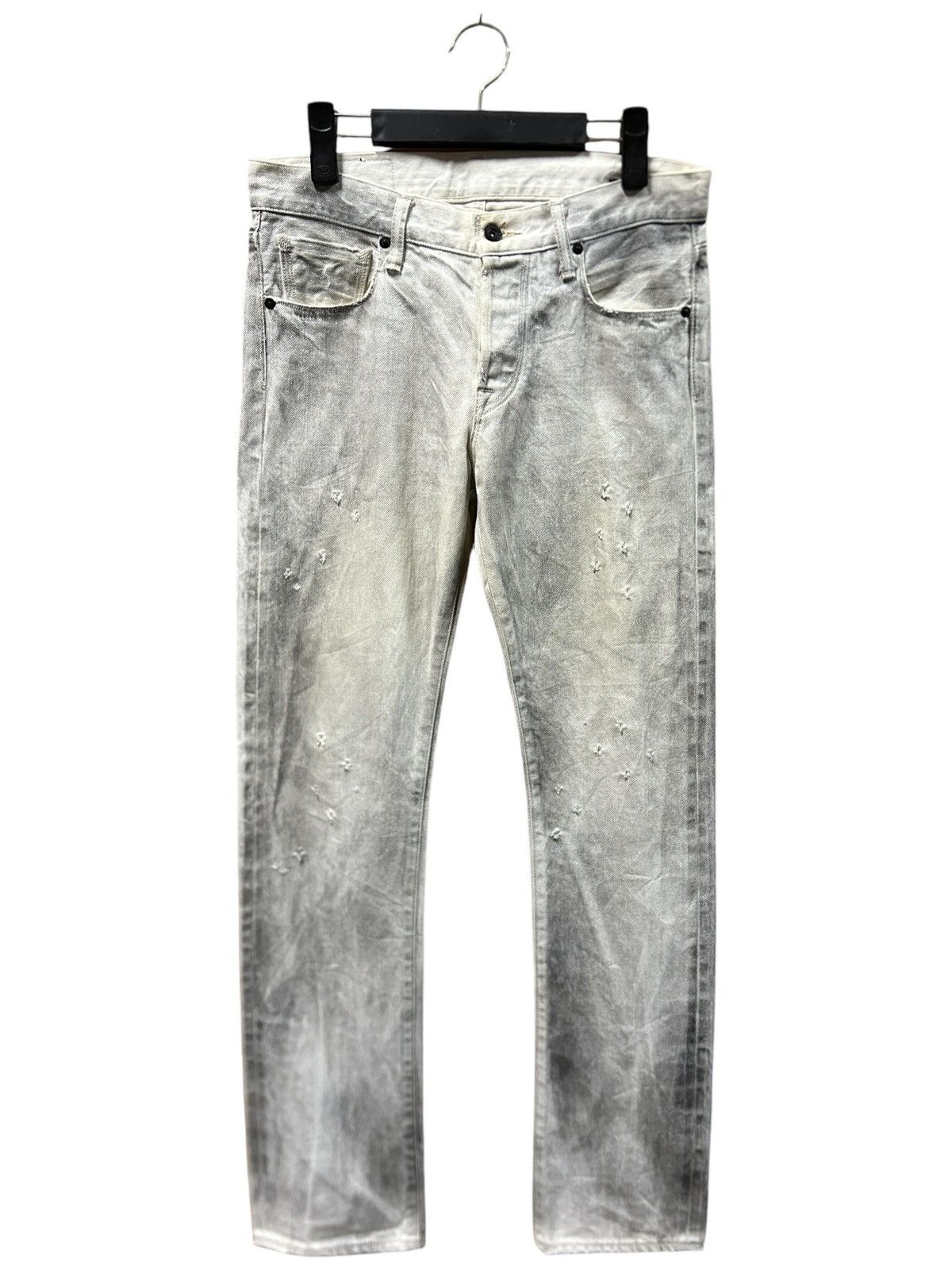 Vintage Kuro ‘Graphite’ Rare White Fade Selvedge Jeans