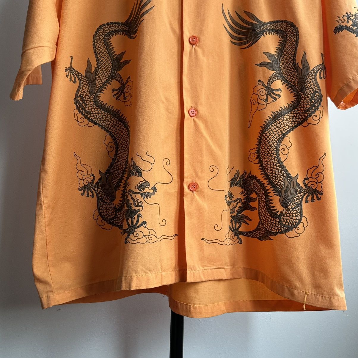 Japanese Brand Vintage Dragon Japanese Crazy Hawaiian Shirt All Over Print Size US XL / EU 56 / 4 - 4 Thumbnail