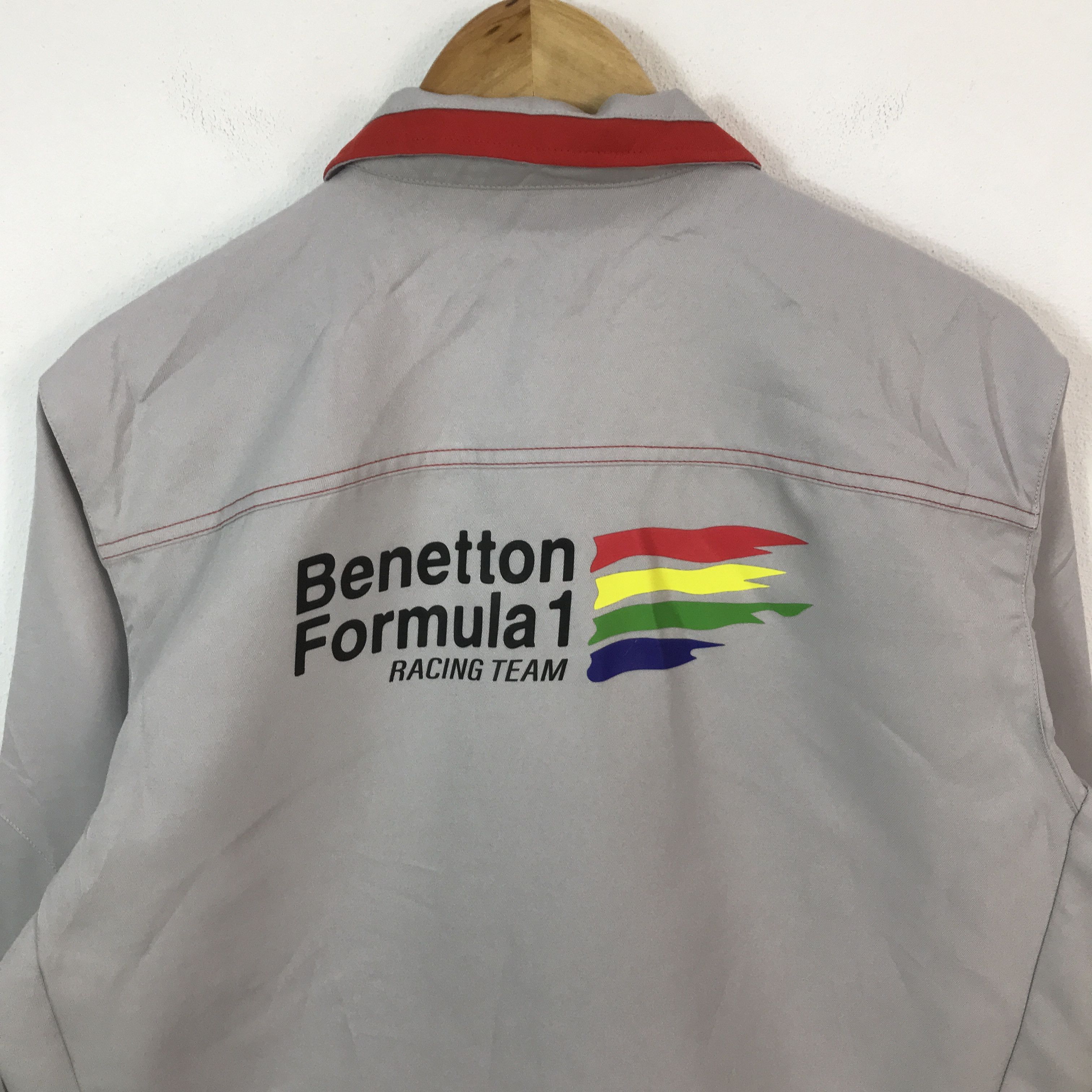 United Colors Of Benetton Vtg benetton formula 1 racing team Motorsport custom jacket Size US L / EU 52-54 / 3 - 4 Thumbnail