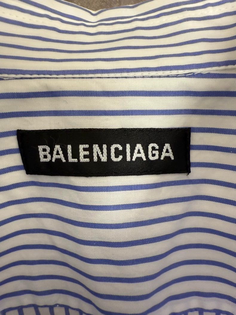 Balenciaga Balenciaga size 38 Letter on the back of striped shirt Size S / US 4 / IT 40 - 3 Thumbnail