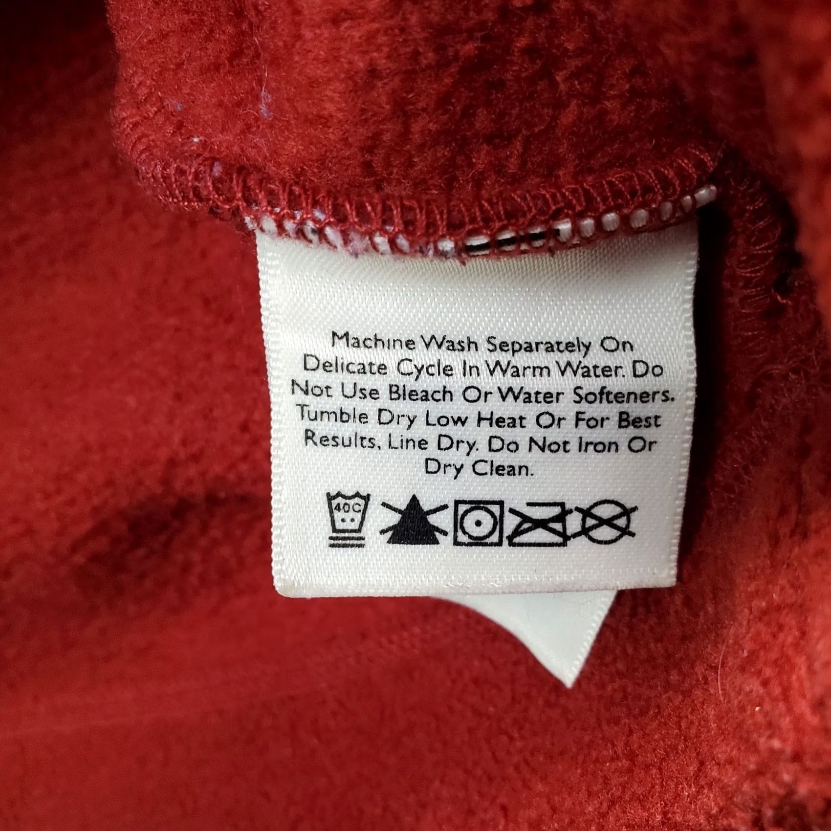 Eddie Bauer VINTAGE Eddie Bauer Birch Valley Fleece Mock Sweater Mens M Dark Red Long Sleeve Size US M / EU 48-50 / 2 - 7 Thumbnail