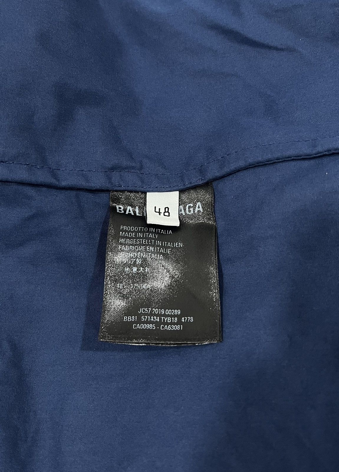 Balenciaga 🛎️Need gone🛎️ Balenciaga Blue White Zip-up Jacket Size US XL / EU 56 / 4 - 7 Thumbnail