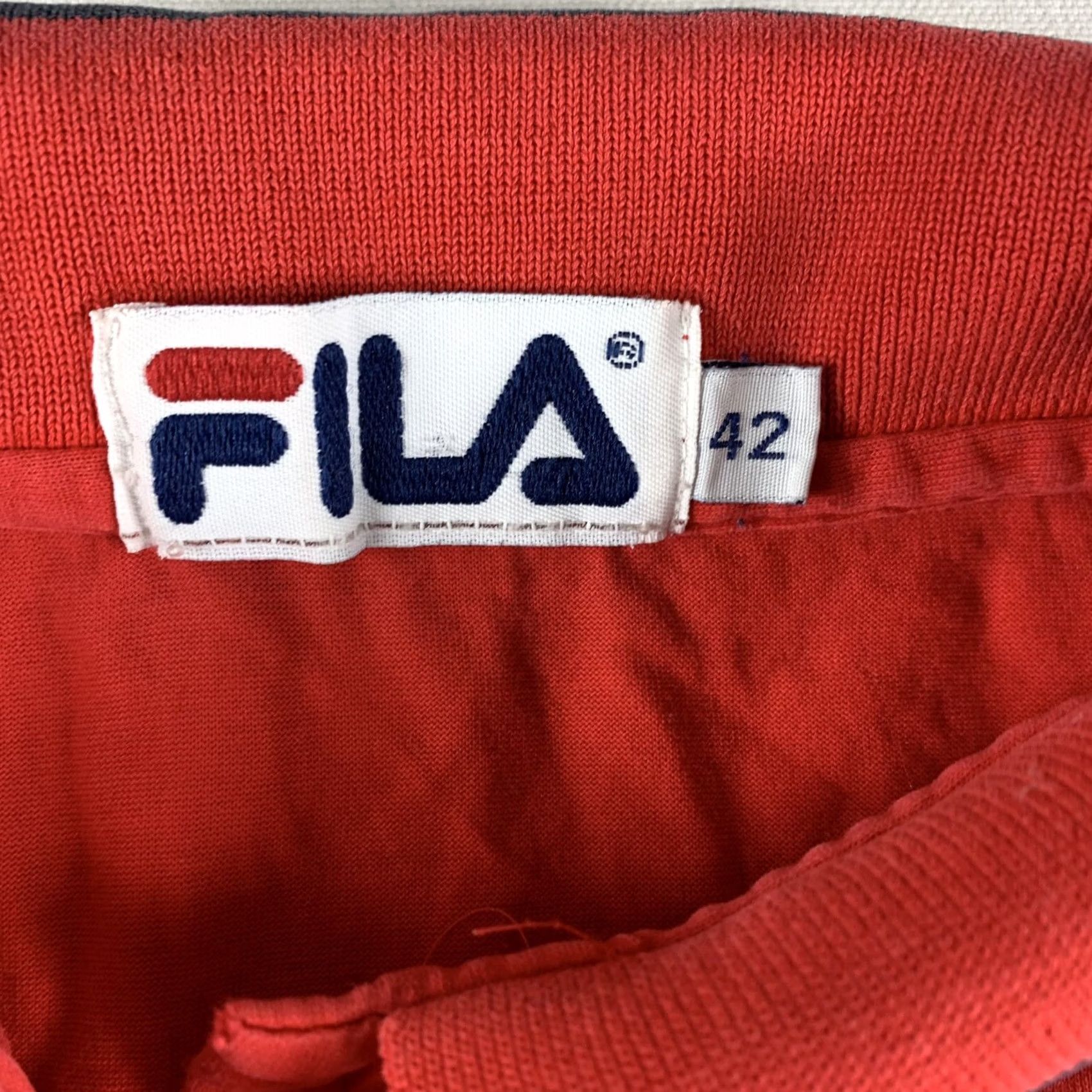 Fila VINTAGE FILA ITALIA Polo Shirt Small Red Long Sleeve Cotton Mens Size US S / EU 44-46 / 1 - 3 Thumbnail