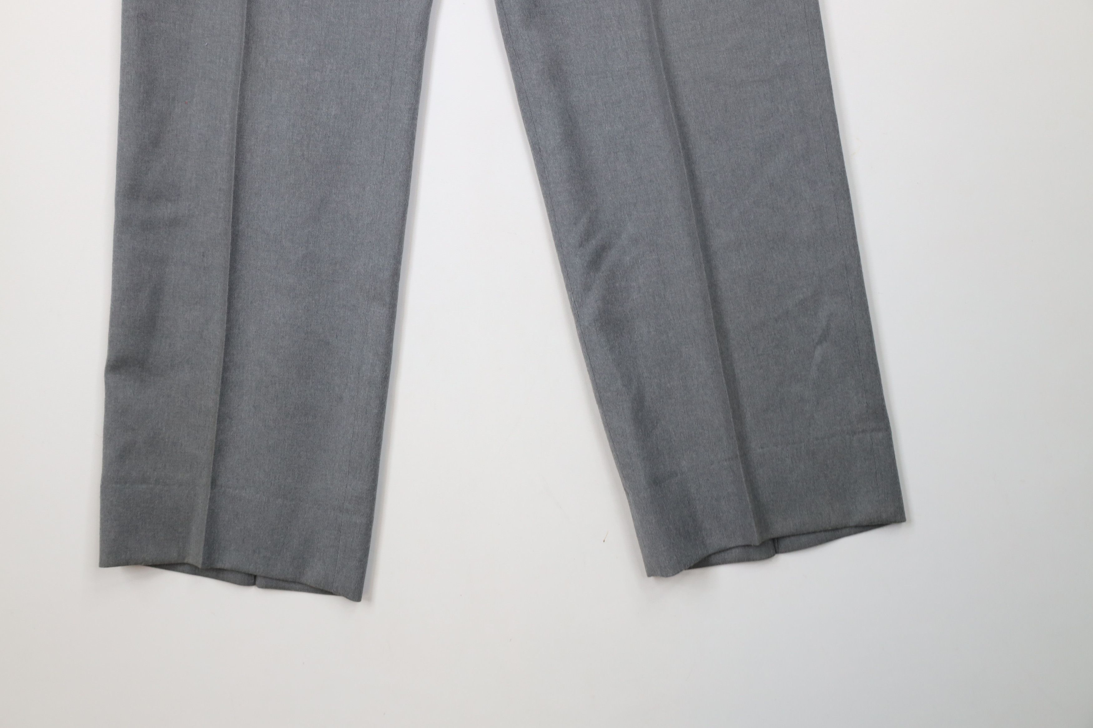 Vintage Vintage 70s Streetwear Pleated Straight Leg Chino Pants Gray Size US 28 / EU 44 - 4 Thumbnail