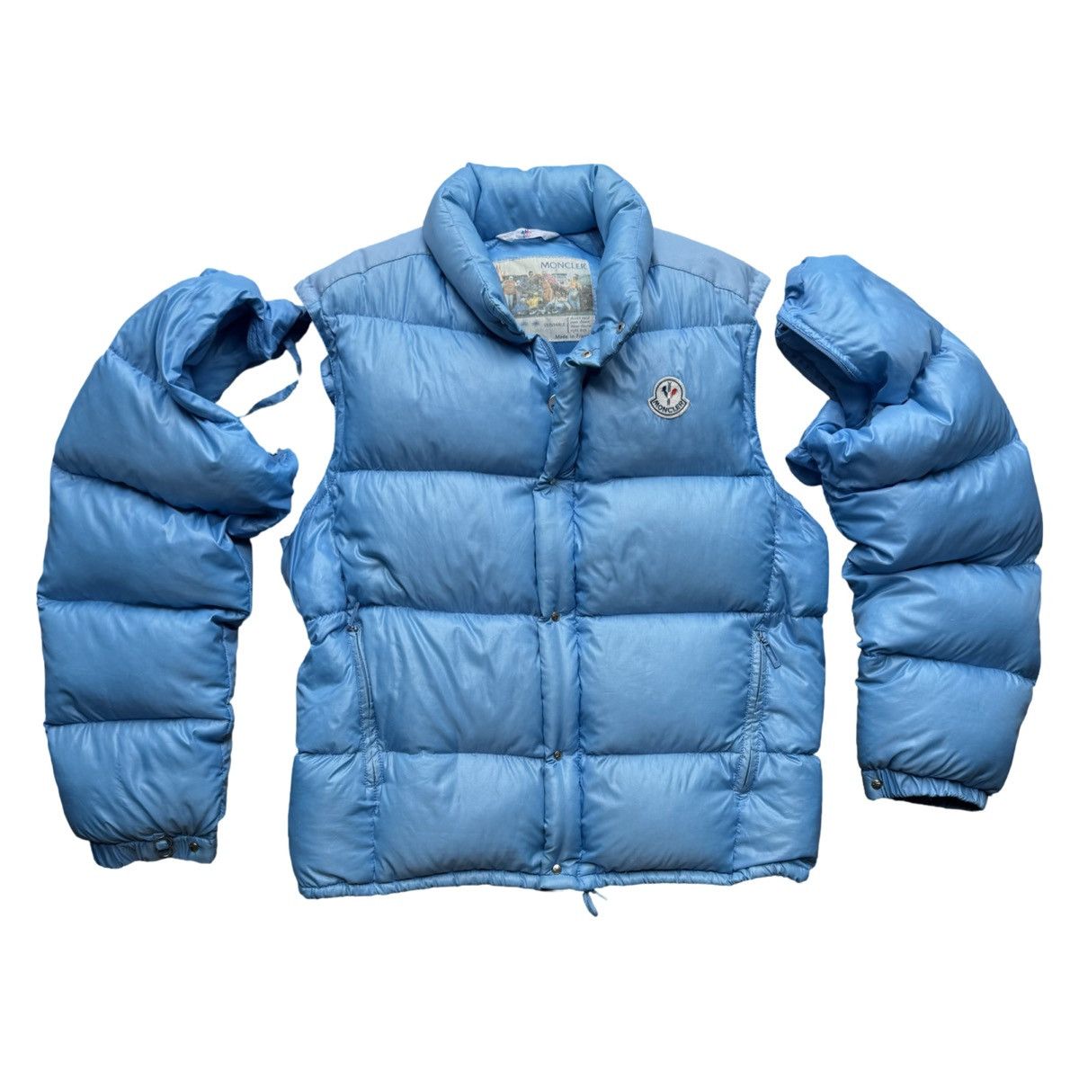 Moncler Grenoble Moncler Grenoble 90s Rare Goose down puffer removable sleeve Size US XL / EU 56 / 4 - 4 Thumbnail