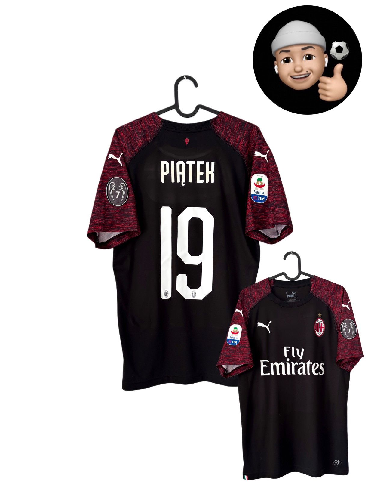 Puma 2018 2019 Milan Piatek GAME ISSUE Puma Soccer Jersey Shirt Size US M / EU 48-50 / 2 - 1 Thumbnail