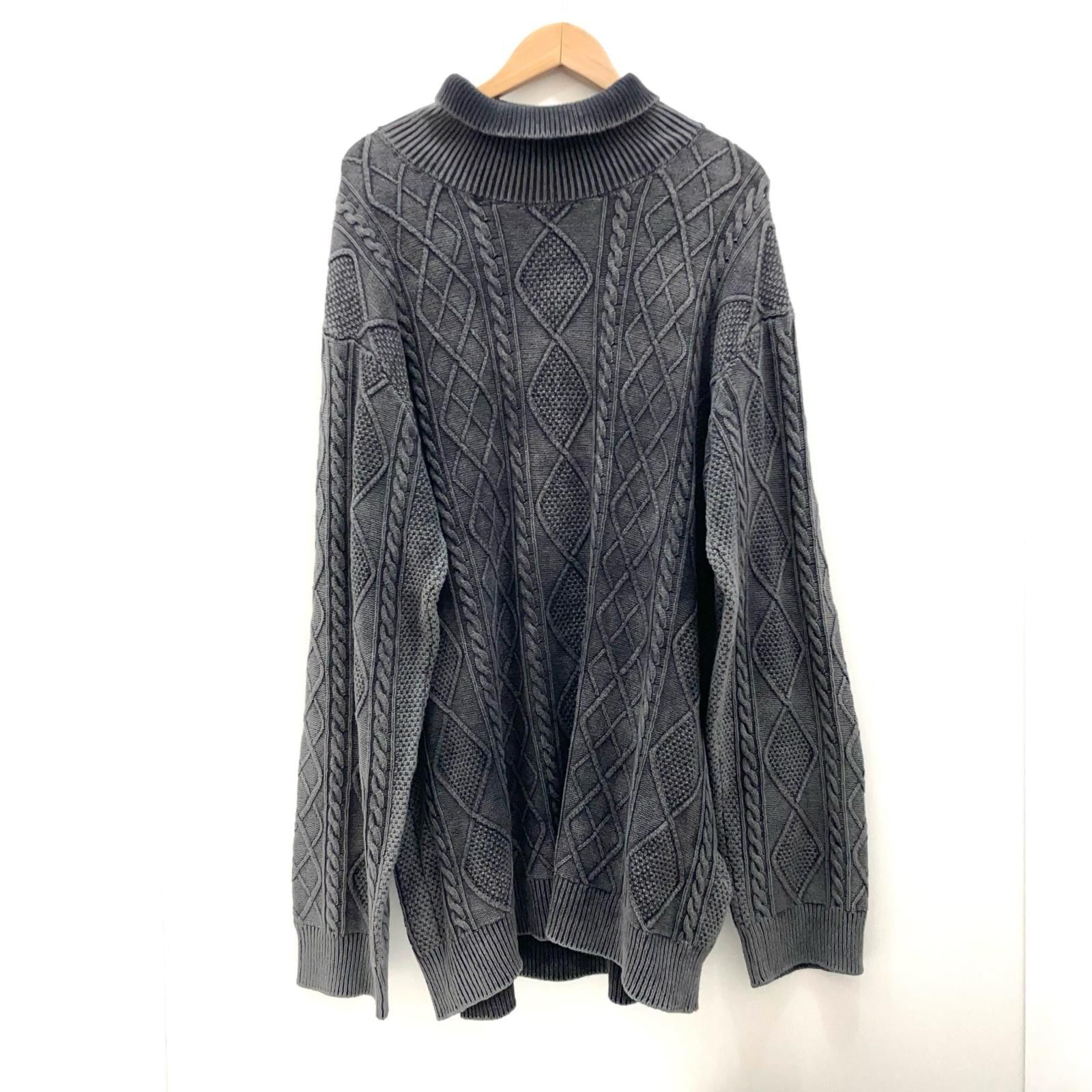Yohji Yamamoto Yohji Yamamoto POUR HOMME DISCHARGE HIGH NECK KNIT Size US L / EU 52-54 / 3 - 2 Thumbnail
