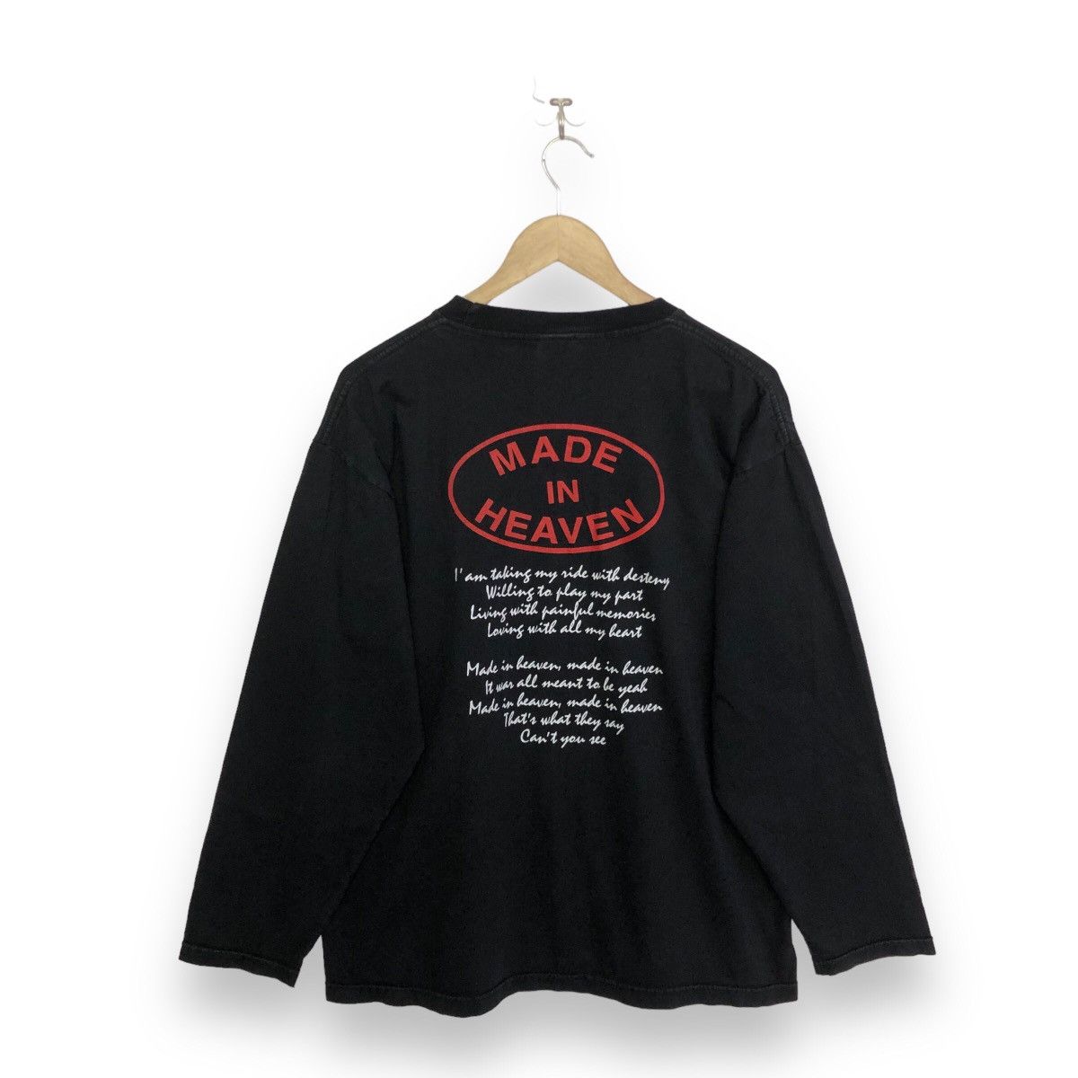 Band Tees Vintage Queen Rock Band Made In Heaven Long Sleeve Tshirt Size US L / EU 52-54 / 3 - 2 Thumbnail