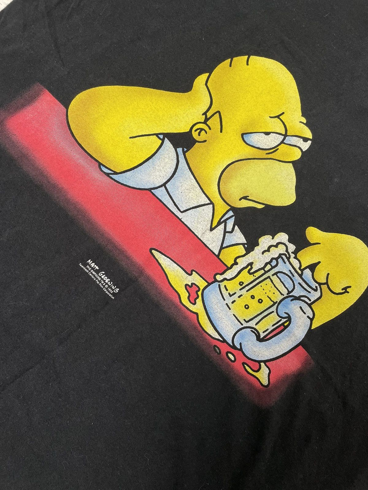 Band Tees × Vintage Vintage 1998 Homer Simpson T-shirt Size US M / EU 48-50 / 2 - 2 Thumbnail