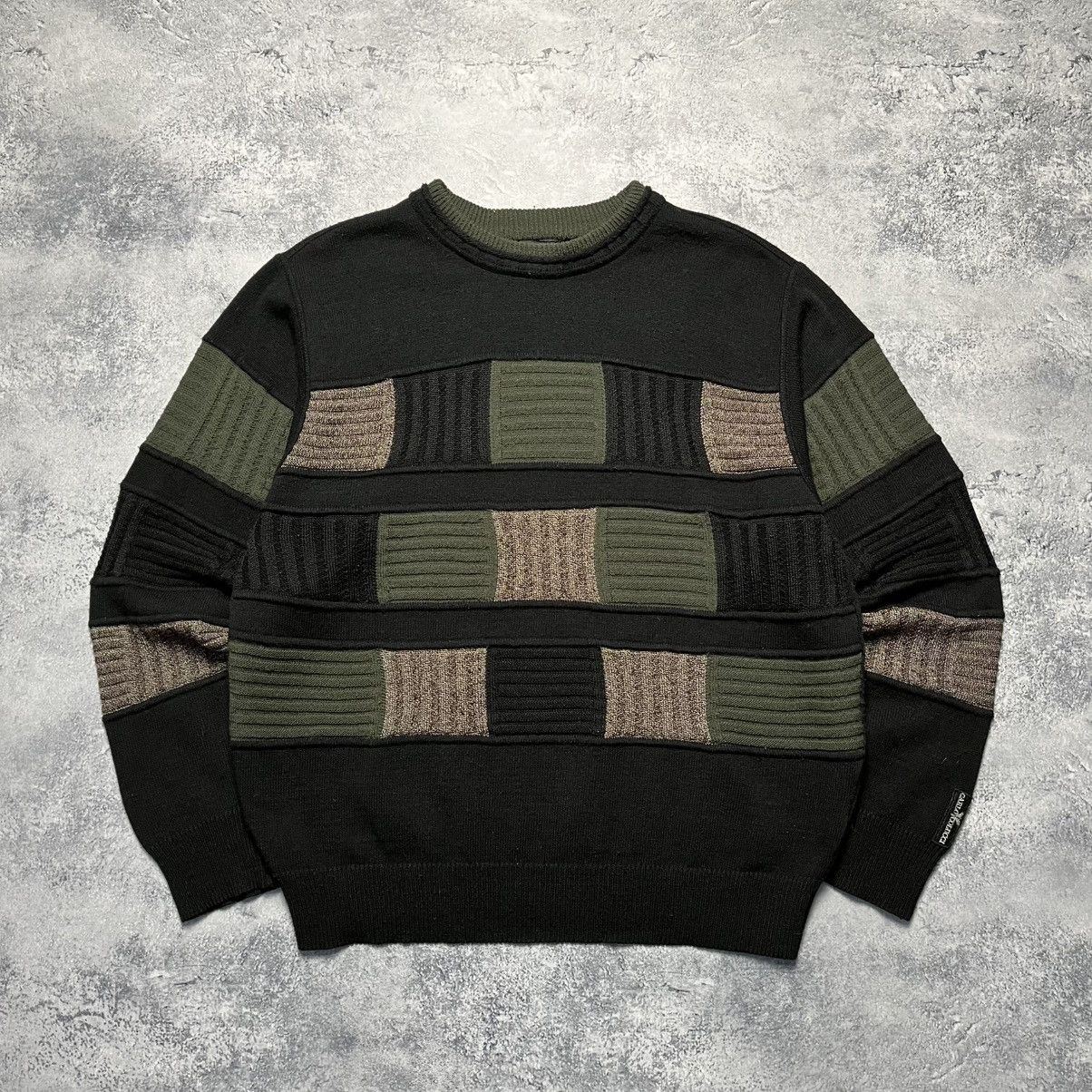 Carlo Colucci Vintage Carlo Colucci Sweater Coogi Style Cable Knit Y2K Size US L / EU 52-54 / 3 - 1 Thumbnail
