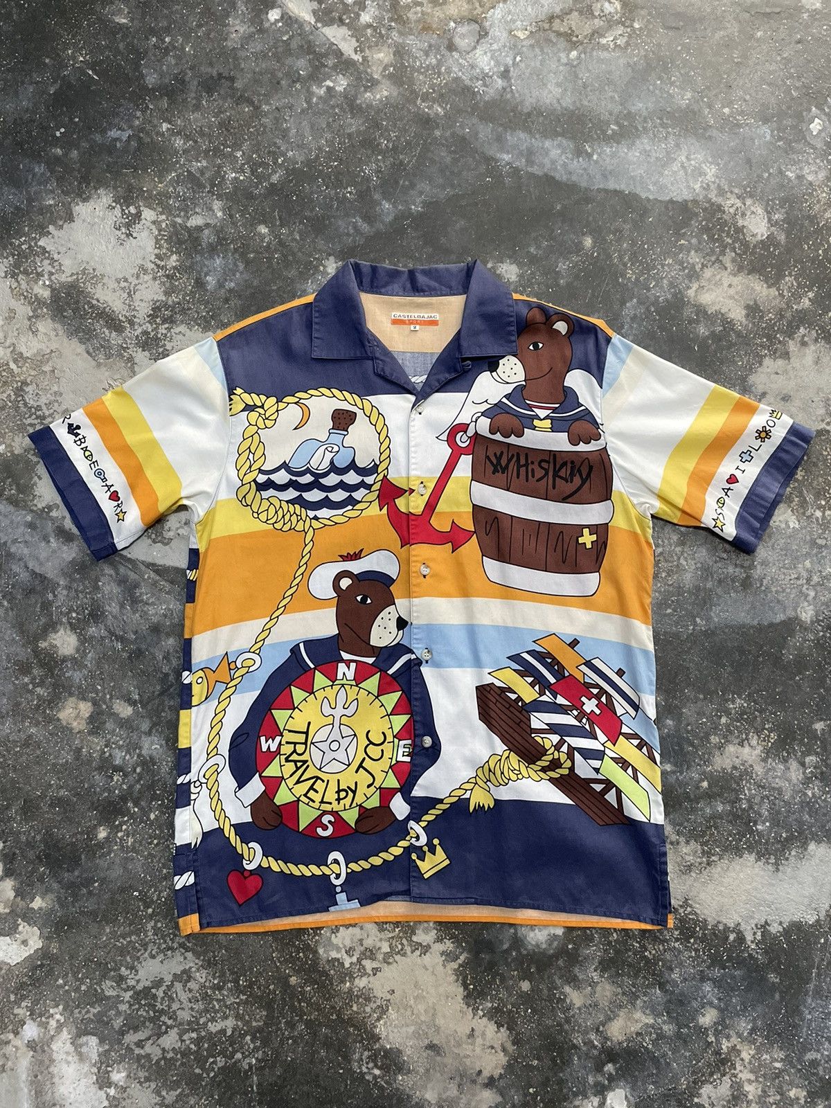 Jean Charles De Castelbajac 🔥RARE🔥 Vintage JC de Castlebajac OVP Art Button up Shirt Size US M / EU 48-50 / 2 - 1 Thumbnail