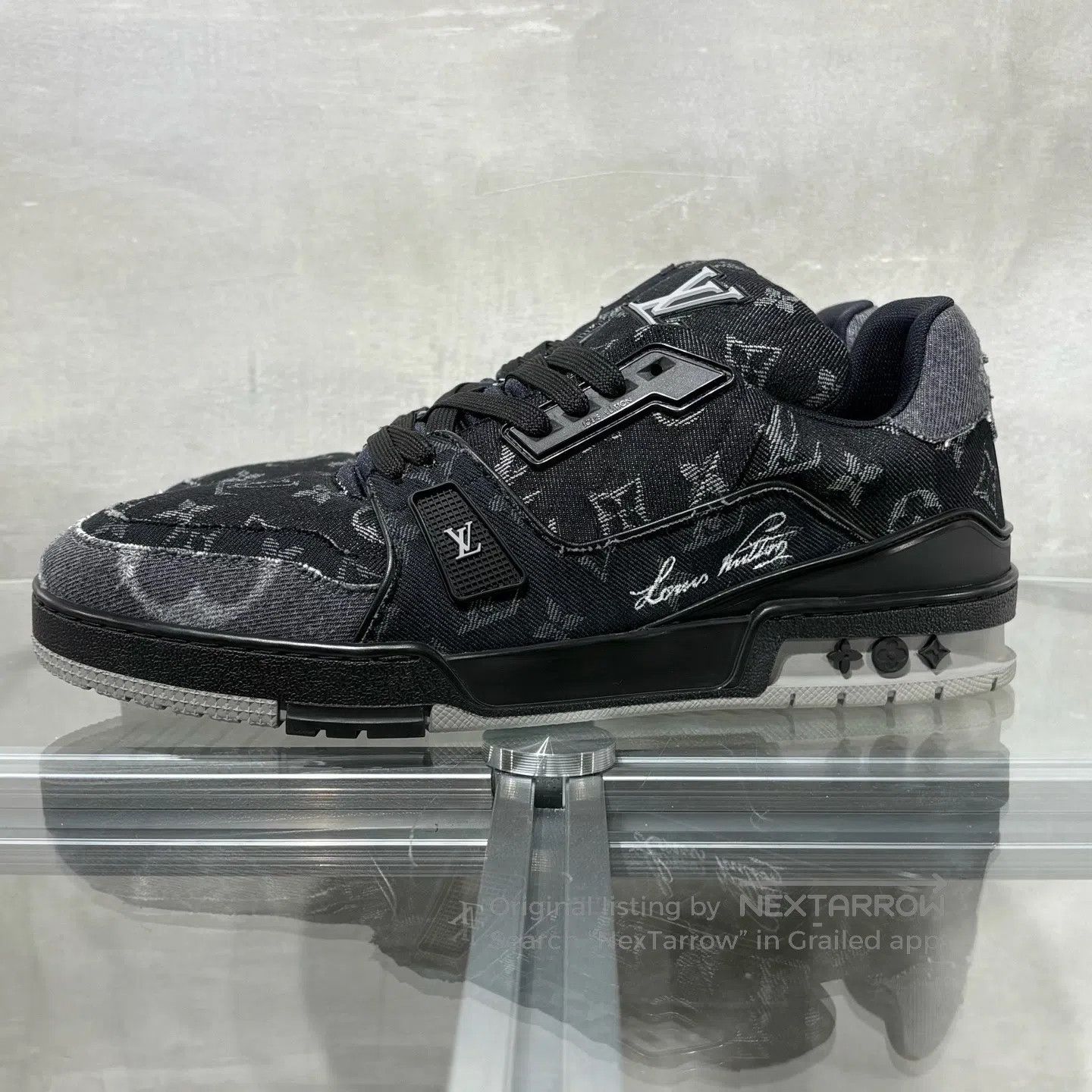 Louis Vuitton Louis Vuitton Trainer Jeansbreaker Black shoes Size US 10.5 / EU 43-44 - 3 Thumbnail