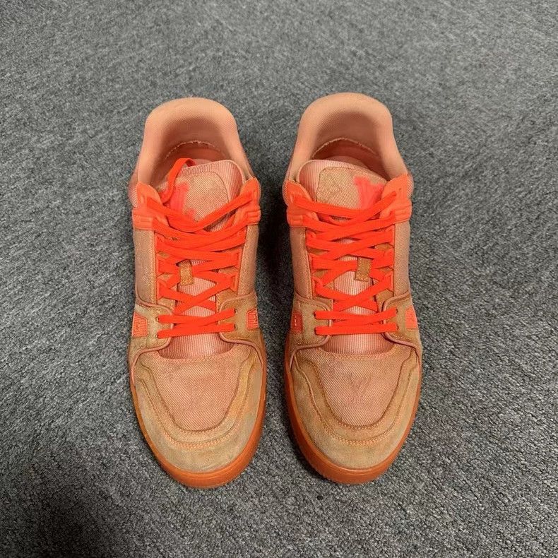 Louis Vuitton Louis Vuitton Orange Trainer Sport Fashion Board Shoes Size US 8 / EU 41 - 1 Thumbnail