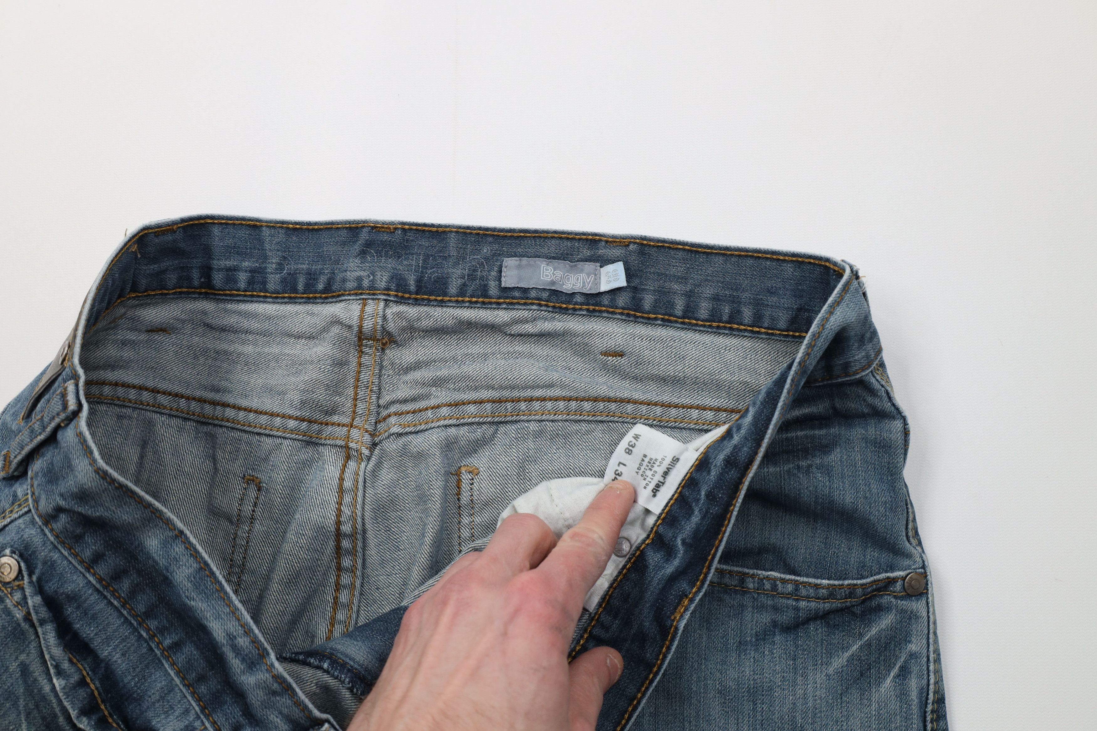 Levi's Vintage Y2K Levis Silvertab Fit Wide Leg Denim Jeans Blue Size US 38 / EU 54 - 9 Thumbnail