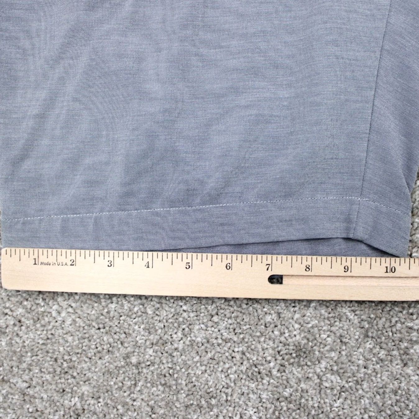 TravisMathew Travis Mathew Golf Shorts Mens 36 Gray Lightweight Stretch Bermuda Inseam 10" Regular Front Flat Front Pockets Size US 36 / EU 52 - 5 Thumbnail