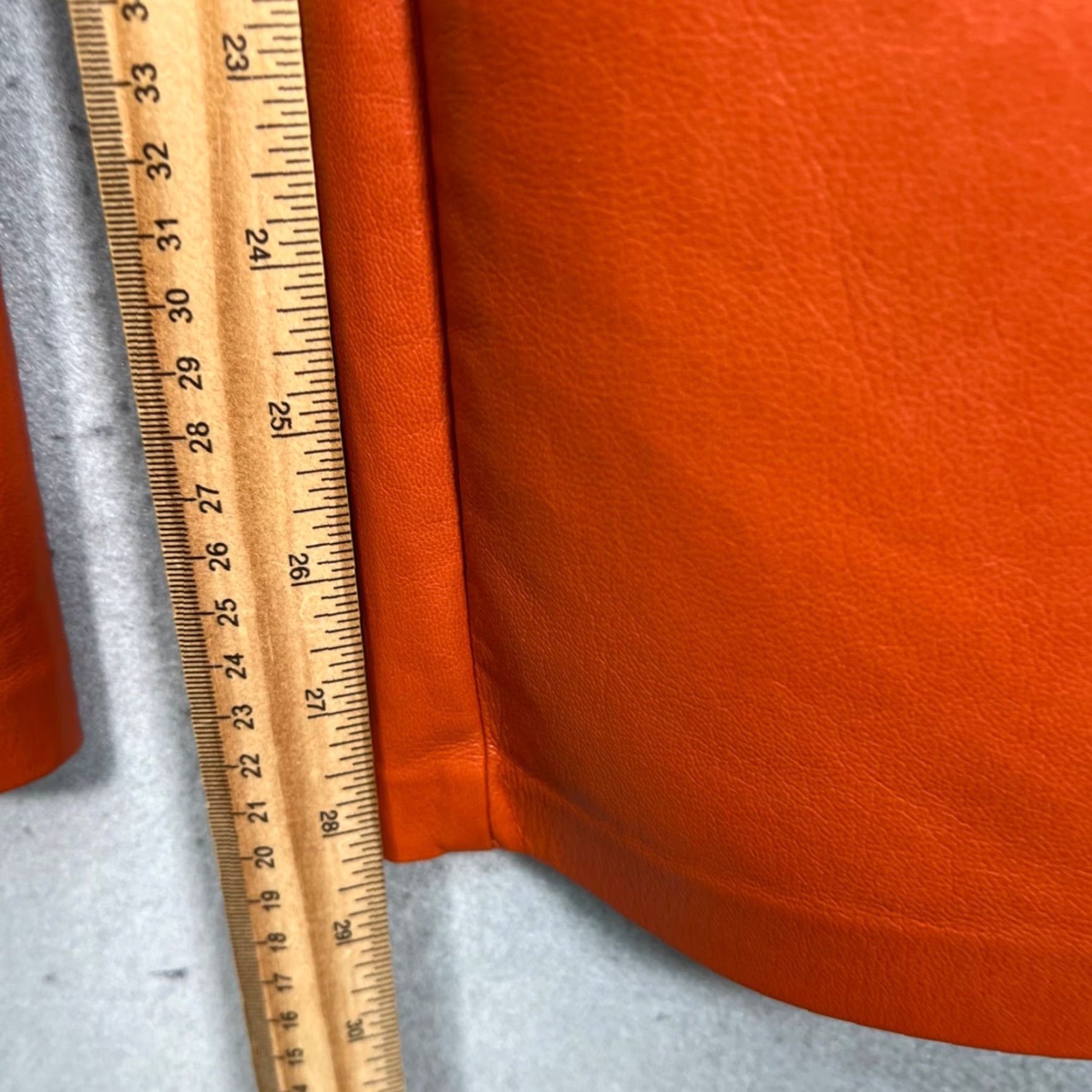 Vintage Wilfred The Melina High-Waisted Faux Leather Pants Orange Womens Size 2 Size 26" / US 2 / IT 38 - 7 Thumbnail