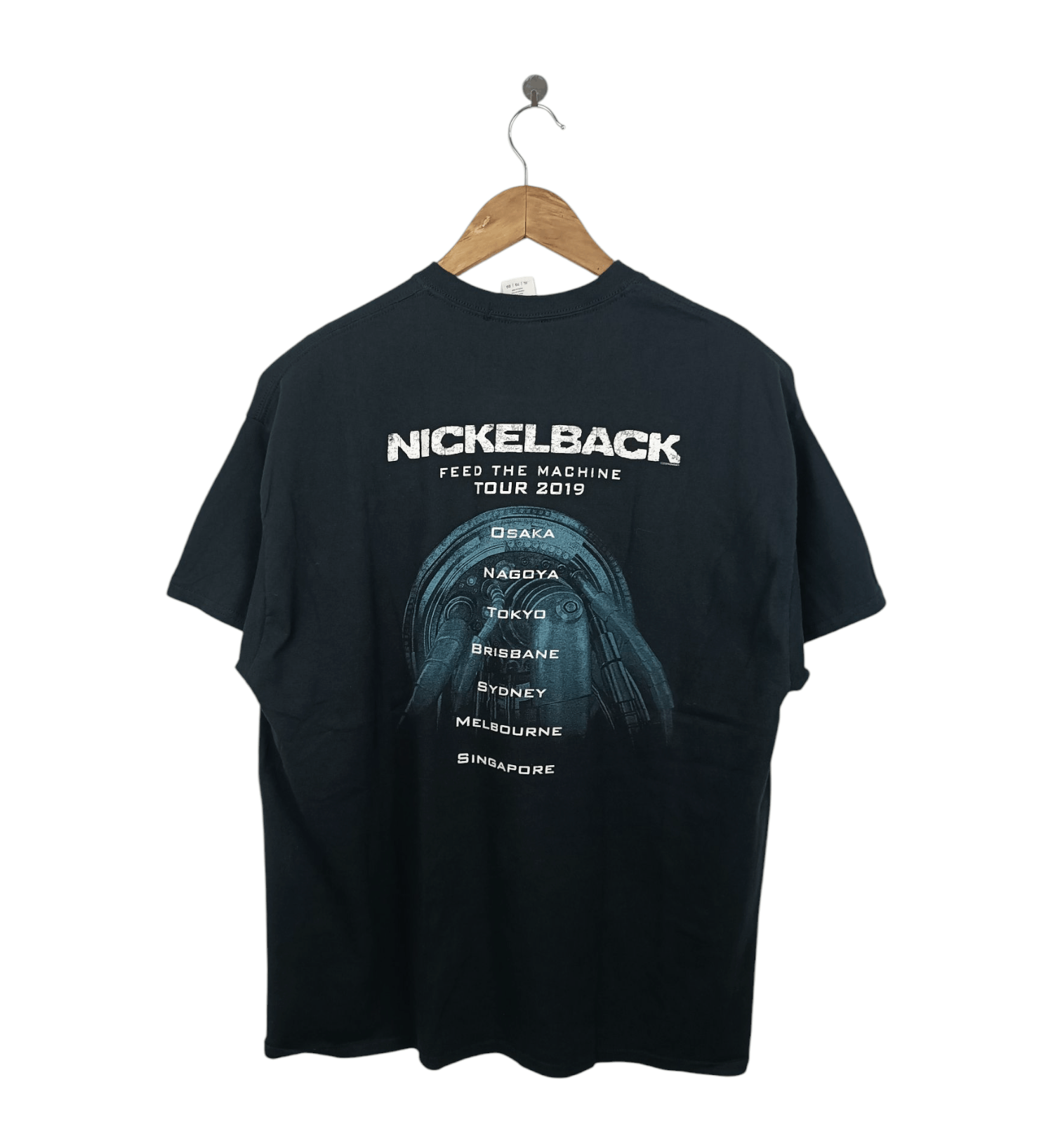 Band Tees VINTAGE 2019 NICKELBACK FEED THE MACHINE TOUR TEE Size US XL / EU 56 / 4 - 2 Thumbnail