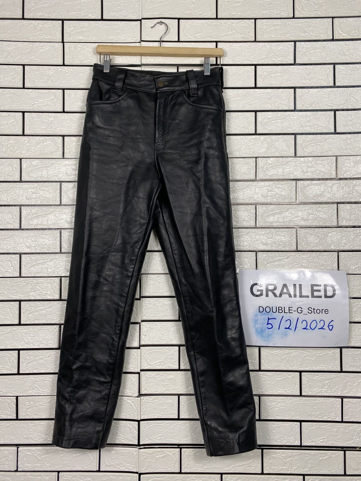 Vanson Leathers 📌Vintage Genuine Leather Pants Cafe Racer Vanson Leather Size US 30 / EU 46 - 1 Thumbnail