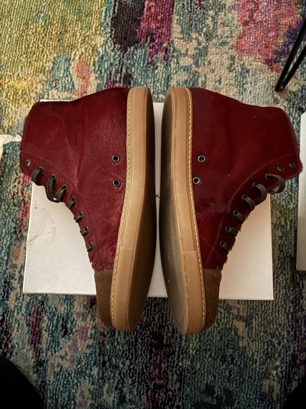 Marc Jacobs Super Rare - Marc Jacob’s High Top Dyed Cow Hair Sneakers Size US 13 / EU 46 - 7 Thumbnail