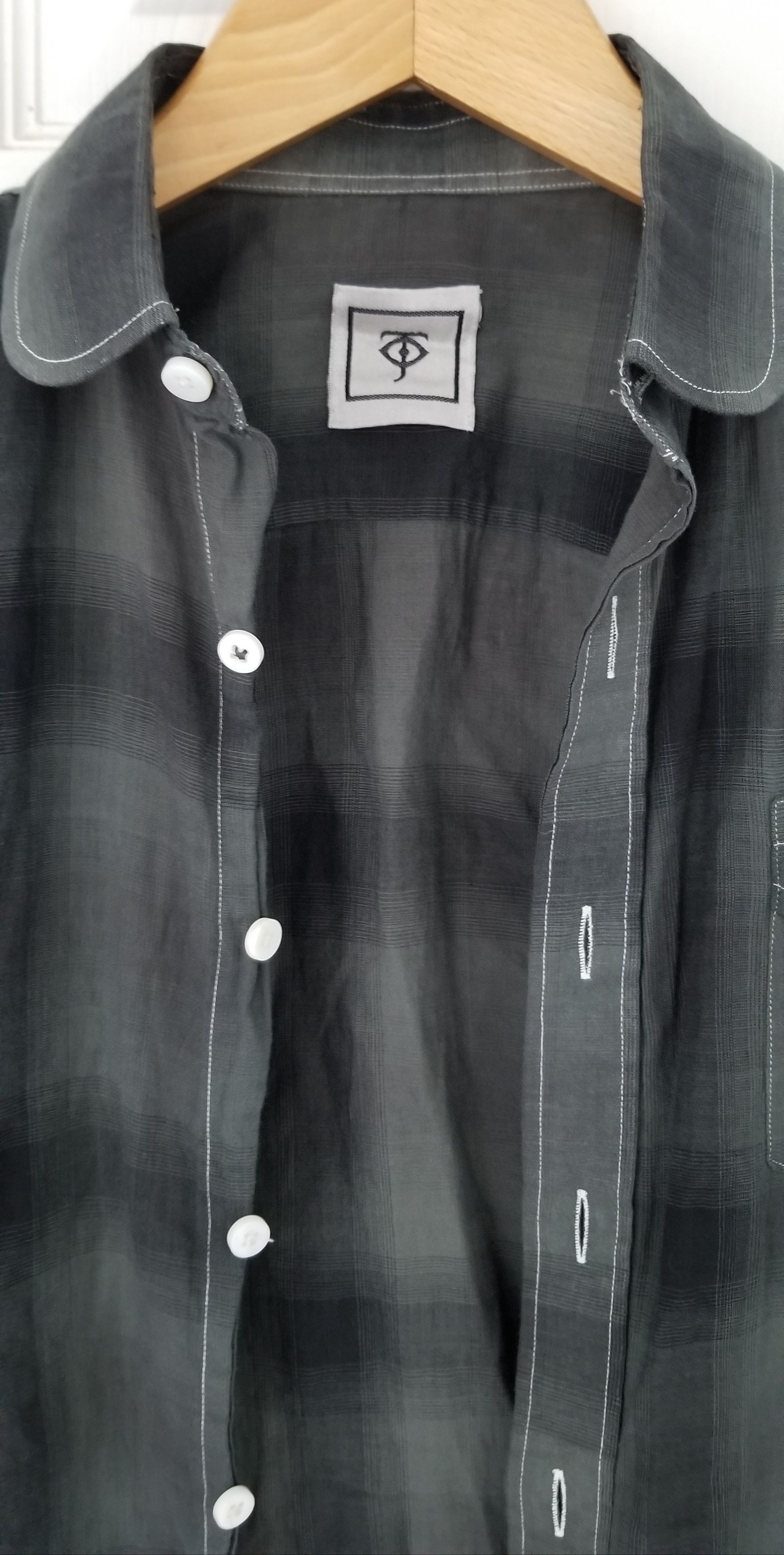 Temple Of Jawnz Temple Jawnz Grey Saint Black Dior Shadow Plaid Celine Homme Size US XS / EU 42 / 0 - 8 Thumbnail