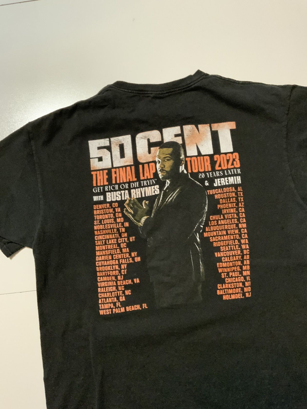 50 Cent 50 Cent Get Rich Or Die Tryin Final Lap Tour Hip Hop T-Shirt Size US XL / EU 56 / 4 - 5 Thumbnail