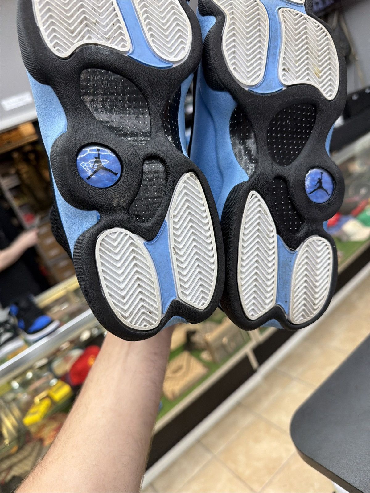 Jordan Brand Size 11 - Air Jordan Retro 13 Black University Blue White Size US 11 / EU 44 - 11 Thumbnail