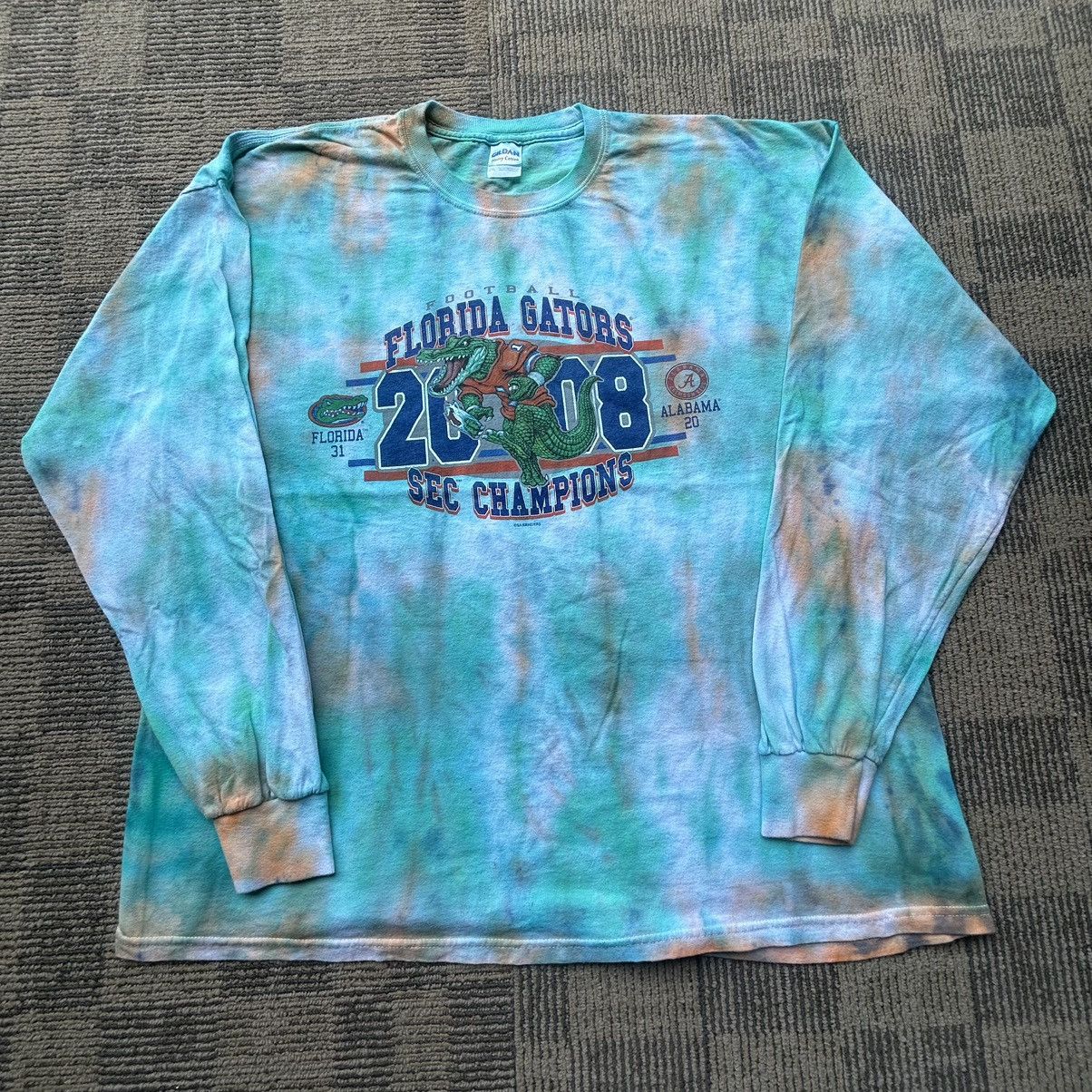 NCAA Vtg Florida Gators SEC Champs Tie-Dye Longsleeve Size US XXL / EU 58 / 5 - 1 Thumbnail