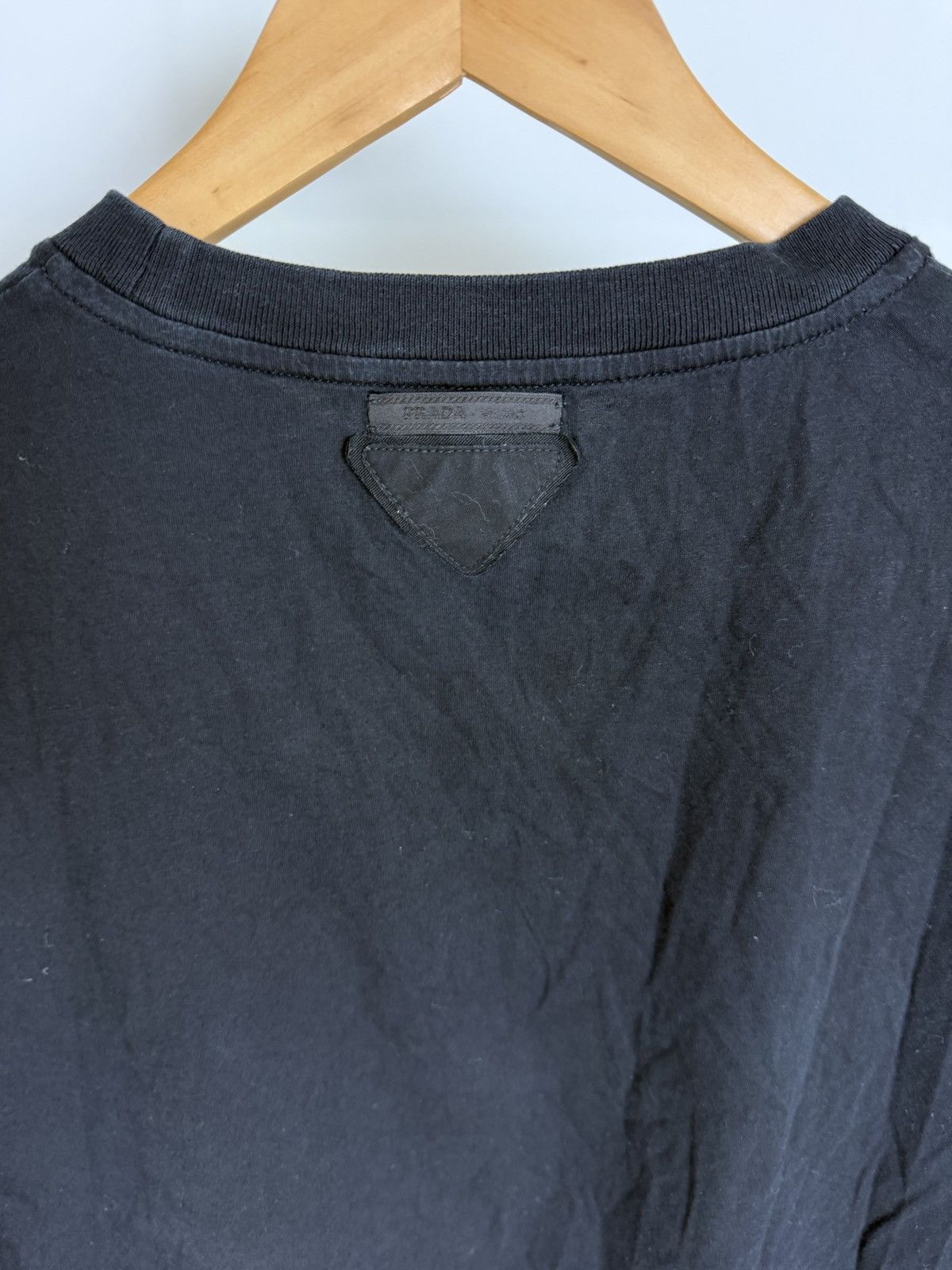 Prada Prada Cotton Black Logo Short Sleeve T Shirt Size US XL / EU 56 / 4 - 1 Thumbnail