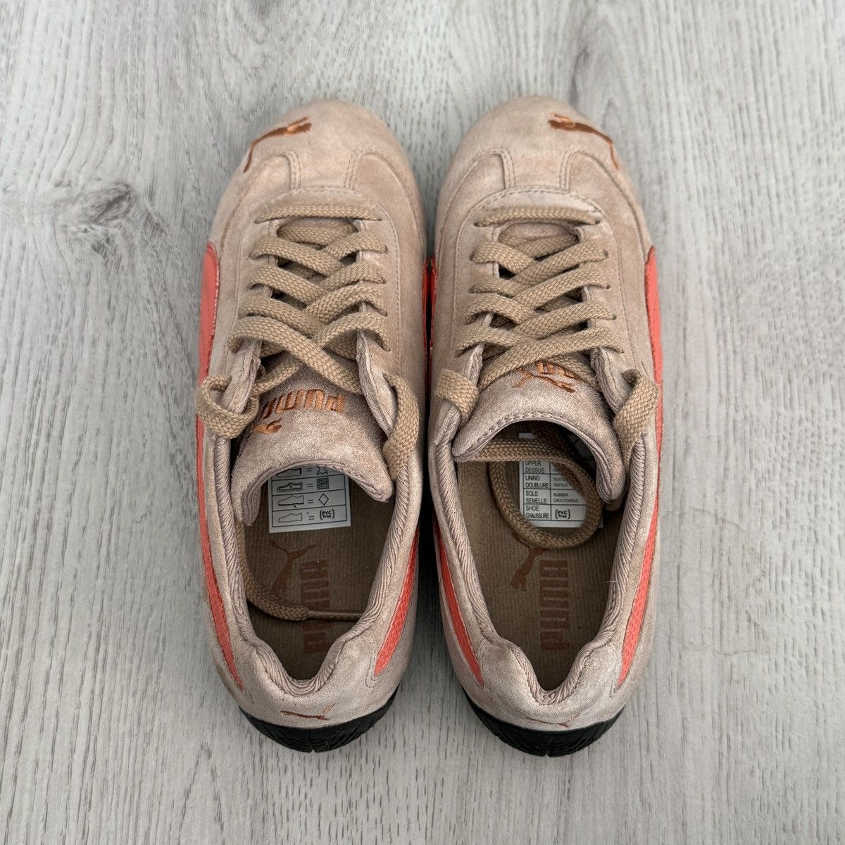 Puma Puma Speedcat Brown/Orange Suede Flat Sneakers Size US 7.5 / IT 37.5 - 5 Thumbnail