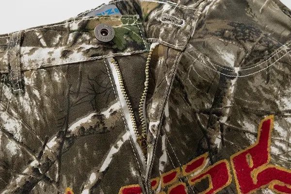 VIBE Embroidery Camouflage Cargos Pants Streetwear Japanese Brand Size US 32 / EU 48 - 4 Thumbnail