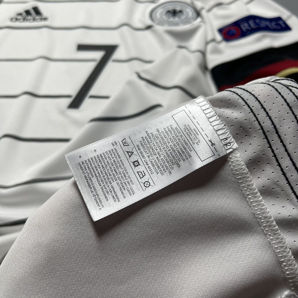 Adidas GERMANY ADIDAS 2020 EURO FOOTBALL HOME JERSEY #7 HAVERTZ Size US L / EU 52-54 / 3 - 9 Thumbnail