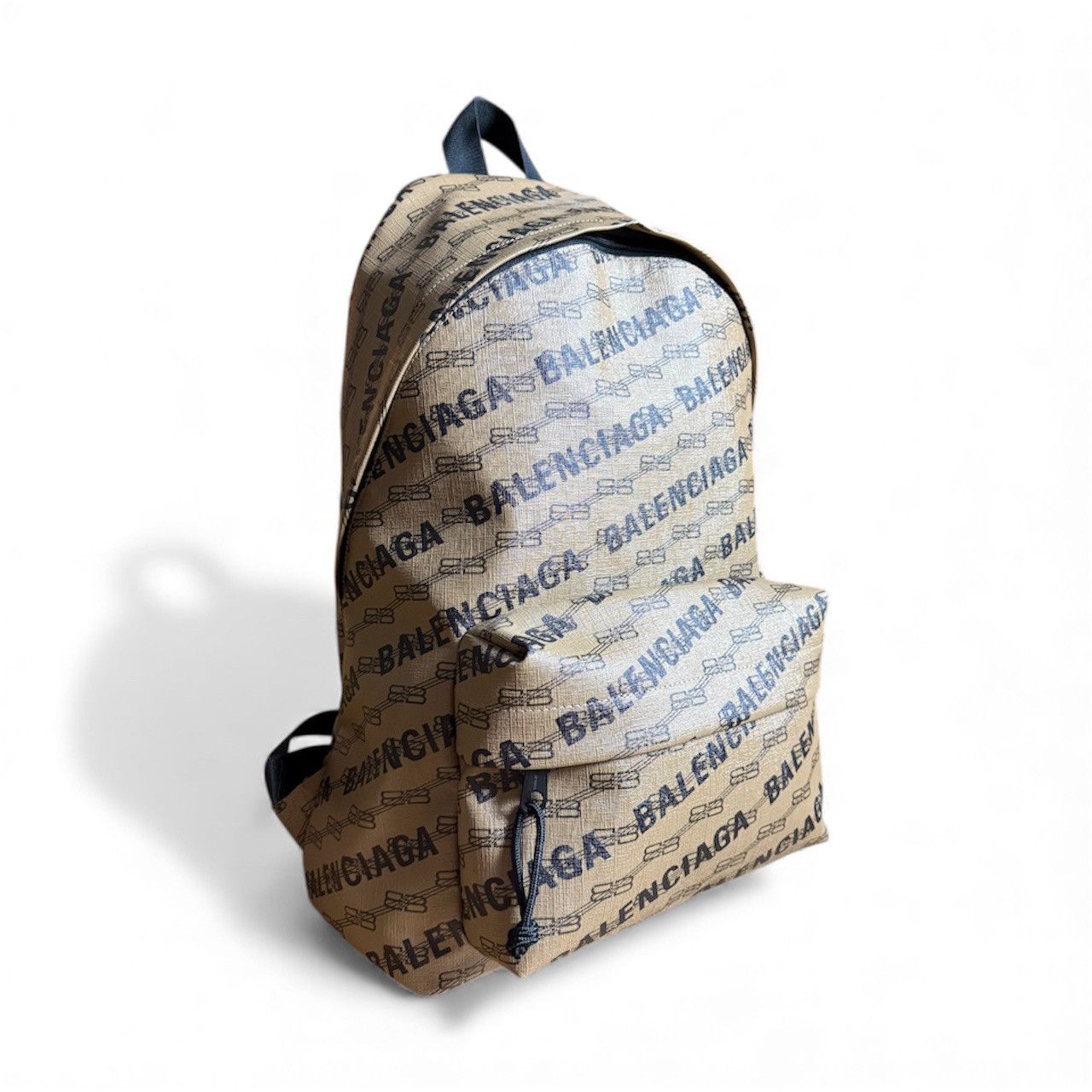 Balenciaga Signature Logo Print Canvas Backpack Size ONE SIZE - 1 Thumbnail
