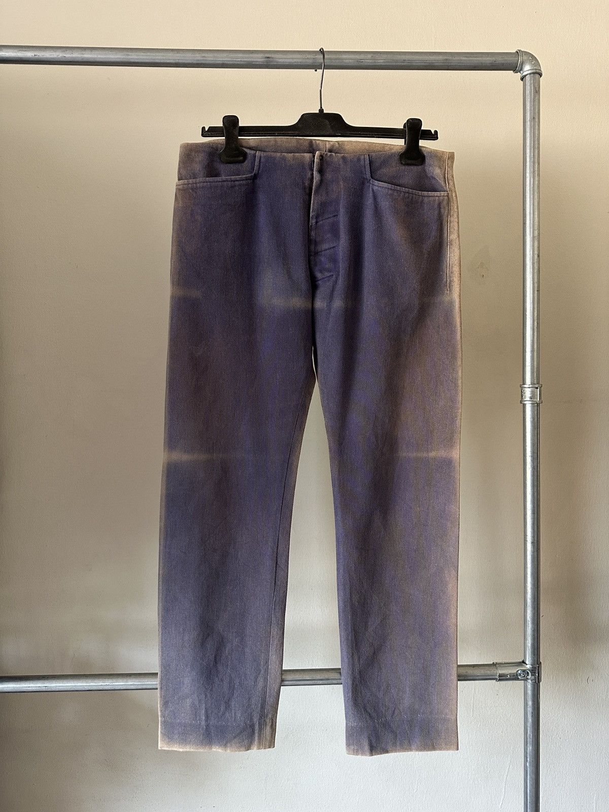 Maison Margiela SS2014 Maison Margiela Blue Sun Faded Pant Size US 32 / EU 48 - 2 Thumbnail