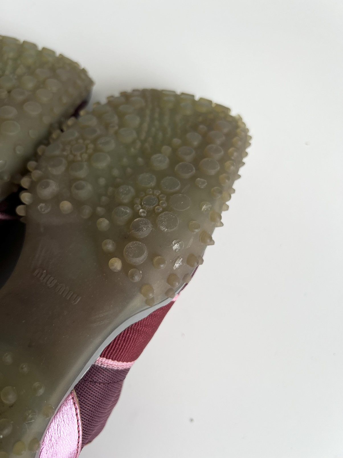 Miu Miu 🔥Iconic F/W99 MiuMiu Square Toe Bubble/Spike Sole Sneakers Size US 10 / IT 40 - 20 Thumbnail