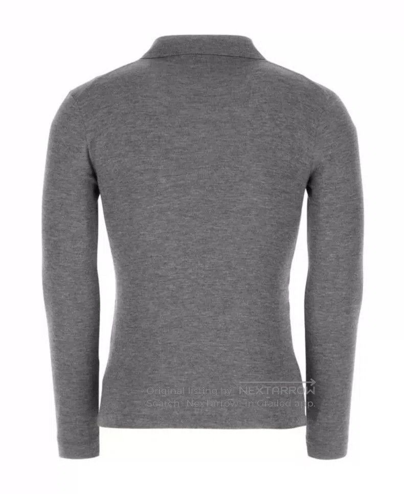 Loro Piana Loro Piana Men's Gray V-Neck Polo Sweater. Size US S / EU 44-46 / 1 - 7 Thumbnail