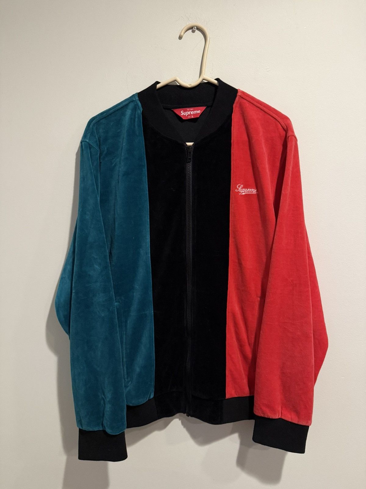 Supreme Supreme Velour Zip Up Jacket Size US L / EU 52-54 / 3 - 1 Thumbnail