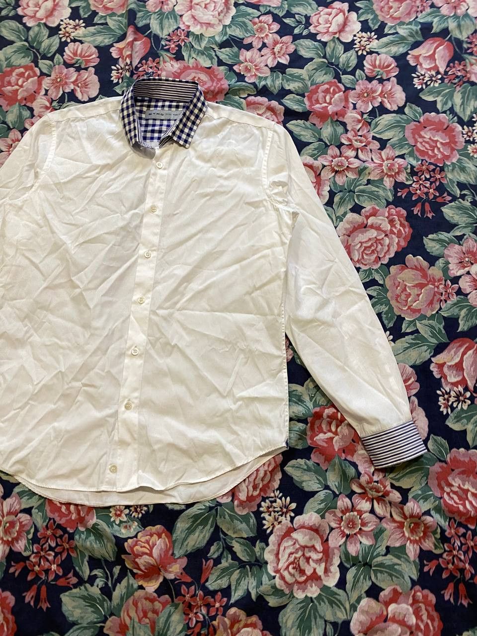 Etro White Shirt VINTAGE ETRO Y2K Size M Streetwear Size US M / EU 48-50 / 2 - 3 Thumbnail