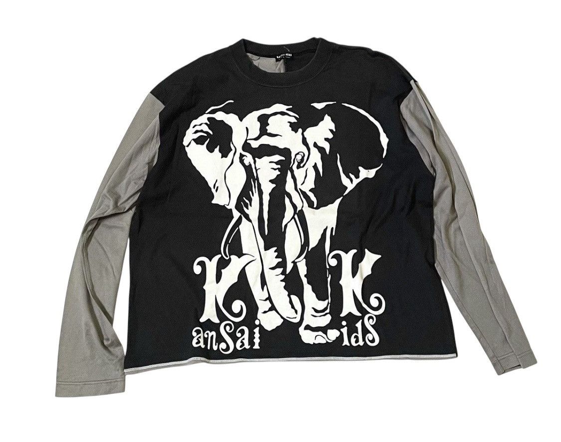 Kansai Yamamoto Vintage kansai yamamoto kids two tone longsleeve Size US M / EU 48-50 / 2 - 1 Thumbnail